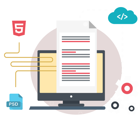 Implement Bootstrap to convert PSD to HTML